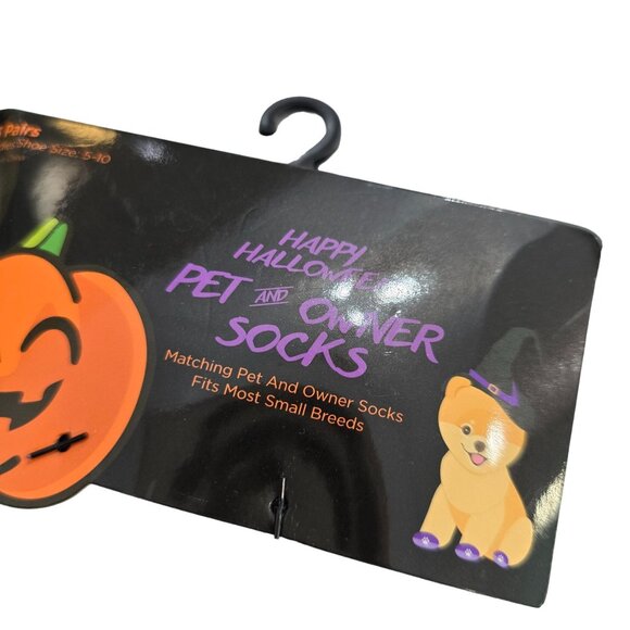 Halloween Pet & Owner Matching Socks 3 Pairs Ladies Size 5-10 spooky dog puppy - Picture 6 of 6